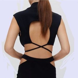 Black tie bottom urban outfitters tank size M